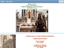 Tablet Screenshot of parrocchiasantandreatortoli.org